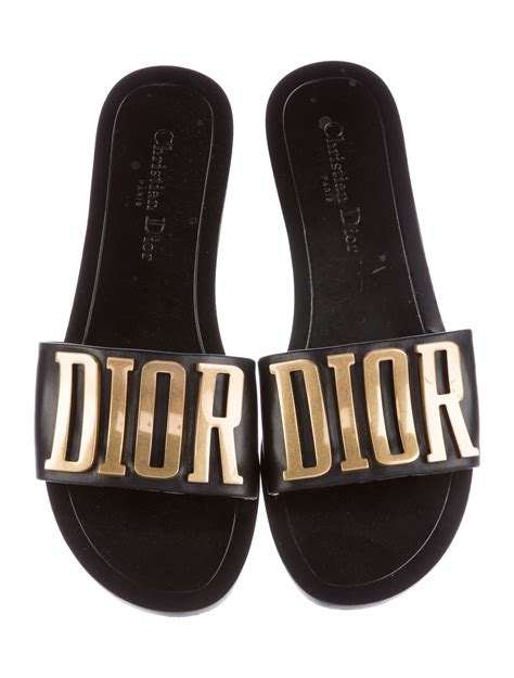 dior logo slide|dior slippers women.